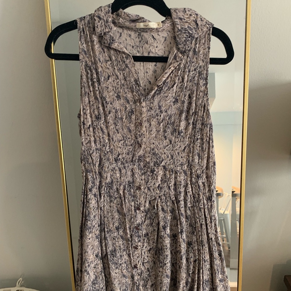 Grey boho dress